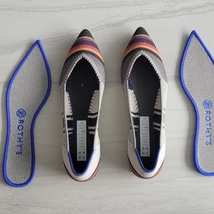 Rothy's Inverse Stripe Points, Size 8